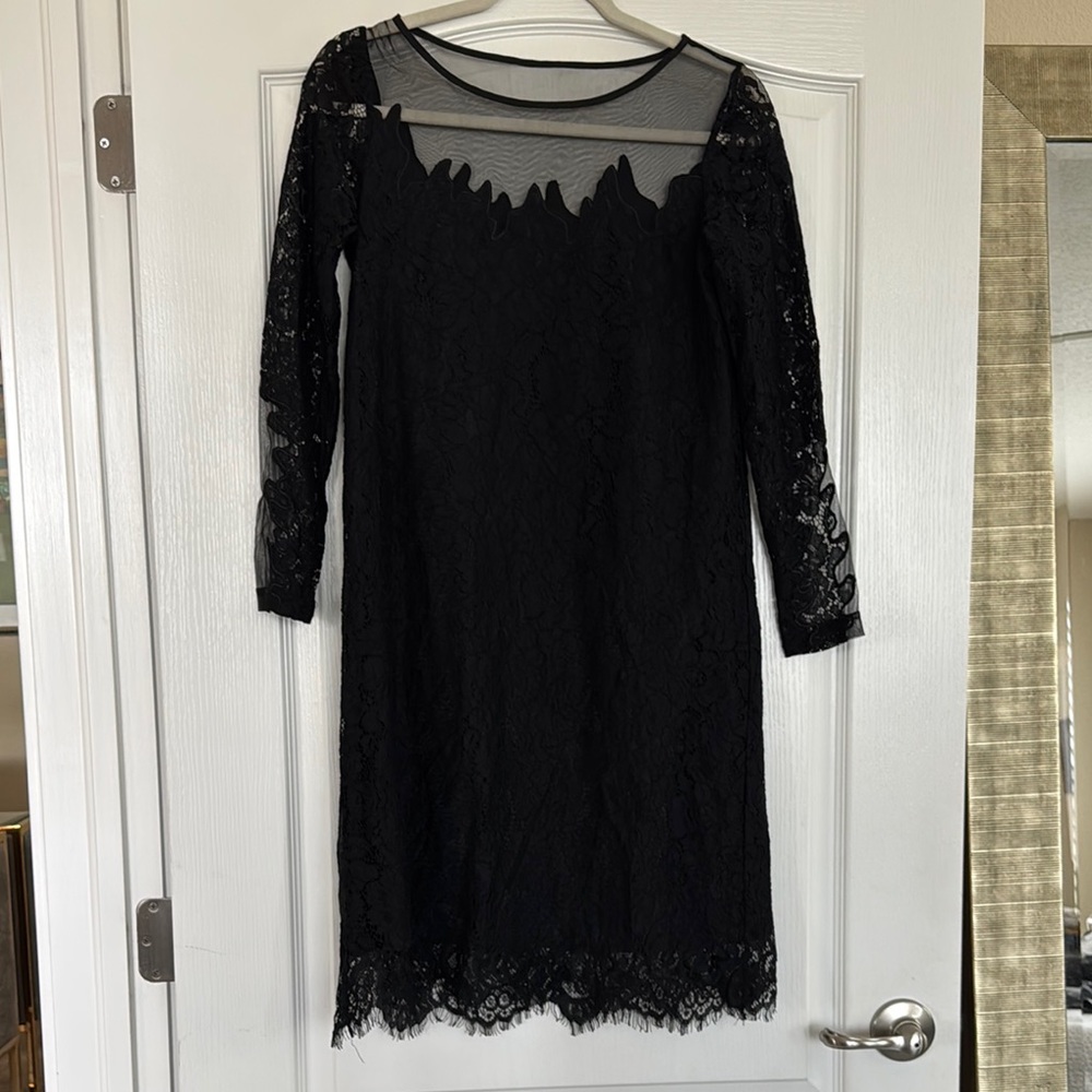 Elegant Black Lace Dress